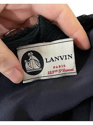 Lanvin Lanvin Bow-Detail Belted Shift Dress in Green Cotton (view 2)