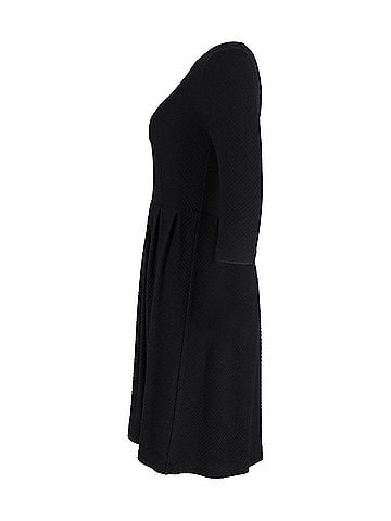 Ganni Ganni Pleated Skirt Dress in Black Cotton (view 2)