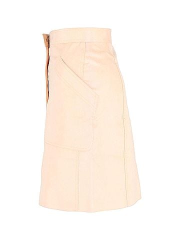 Bottega Veneta Bottega Veneta Fustian Skirt in Beige Wool Velvet (view 2)