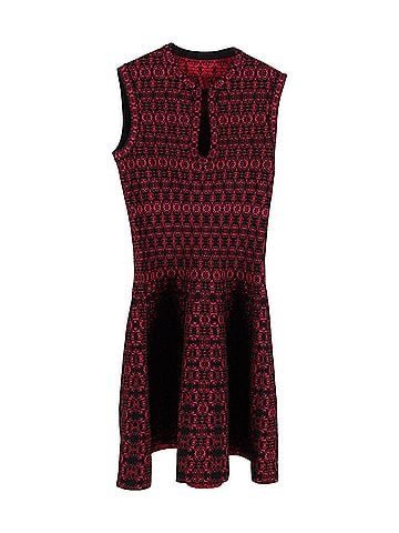 Alaïa Alaïa Rose Alhambra Knit Dress in Pink Viscose (view 1)