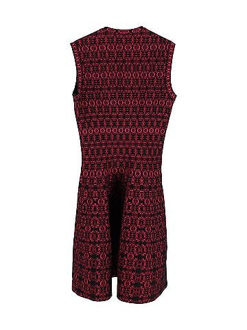 Alaïa Alaïa Rose Alhambra Knit Dress in Pink Viscose (view 2)