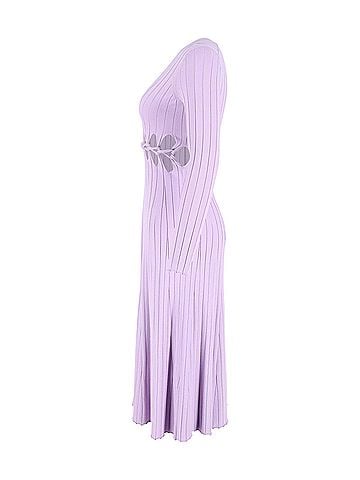 Dion Lee Dion Lee Pinnacle Braid Dress In Purple Viscose (view 2)