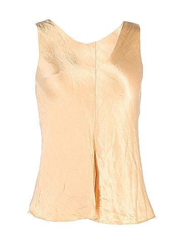 The Row The Row Sleeveless Top in Gold Viscose (view 1)