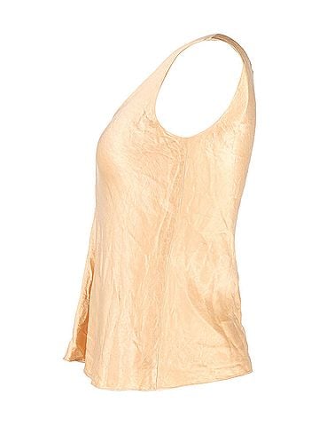 The Row The Row Sleeveless Top in Gold Viscose (view 2)