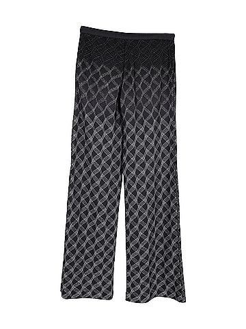 Missoni Missoni Patterned Wide-Leg Pants in Black Rayon (view 2)