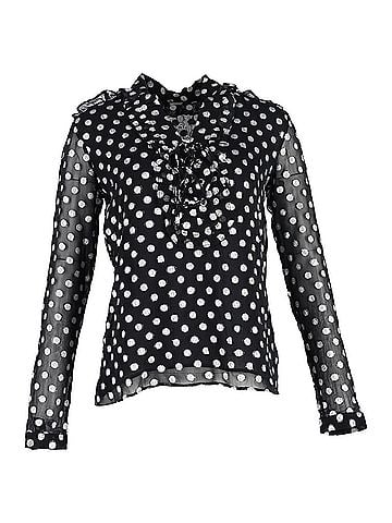 Dodo Bar Or Dodo Bar Or Polka Dot Blouse in Black Viscose (view 1)