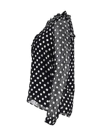 Dodo Bar Or Dodo Bar Or Polka Dot Blouse in Black Viscose (view 2)