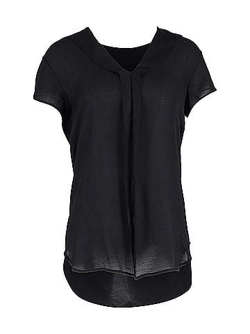 Lanvin Lanvin V-neck Blouse in Black Synthetic (view 1)