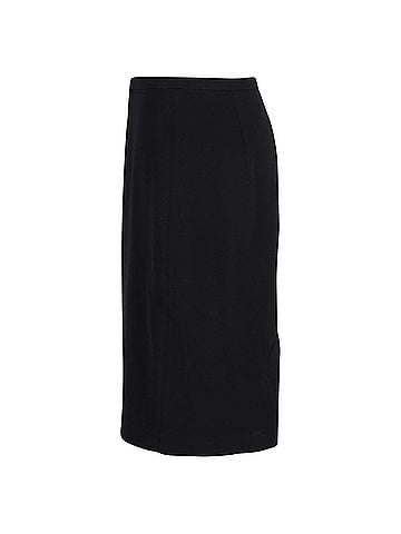 Max Mara Max Mara Pencil Skirt in Black Wool (view 2)