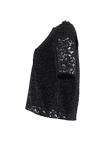 Joseph Joseph Short Sleeve Lace Top in Black Polyester (view 2)
