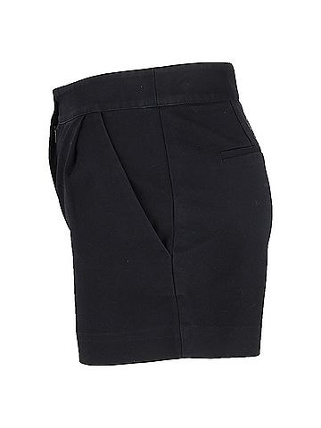 Diane von Furstenberg Diane von Furstenberg Logo Embroidered Shorts in Black Cotton (view 2)