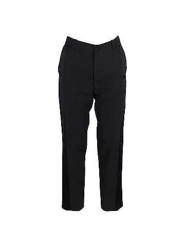 Lanvin Lanvin Straight Leg Trousers in Black Wool (view 1)
