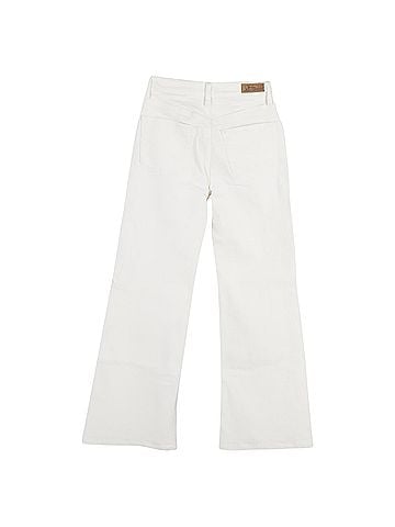 Ralph Lauren Polo Ralph Lauren Wide Leg Jeans in White Cotton (view 2)