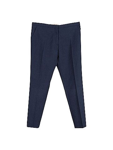 MARNI Marni Straight Leg Trousers in Blue Wool (view 1)