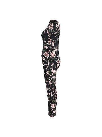 Erdem Erdem Kelly Turtleneck Top and Vina Cropped Belted Flare Jeans in Floral-Print Cotton (view 2)