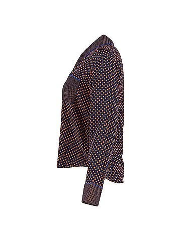 Saloni Saloni Peggy Printed Button Down Shirt in Multicolor Silk (view 2)