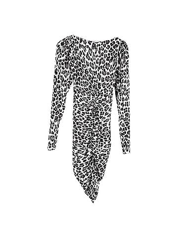 Caroline Constas Caroline Constas Colette Mini Dress in Animal Print Silk (view 2)