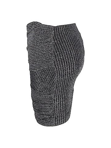 IRO Iro Brendal Wrap-Effect Lamé Mini Skirt In Silver Nylon (view 2)
