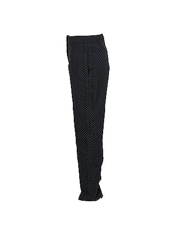 Erdem  Erdem Polka Dot Print High-Waisted Wide-Leg Trousers in Black Wool (view 2)