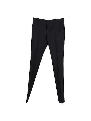 Burberry  Burberry Mid-Waist Straight-Leg Trousers in Black Wool (view 2)