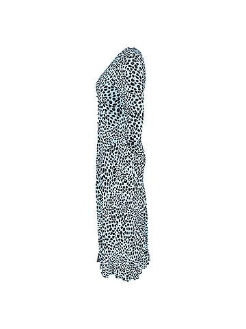 Rixo London Rixo Katie Leopard Print Dress in Blue Viscose (view 2)