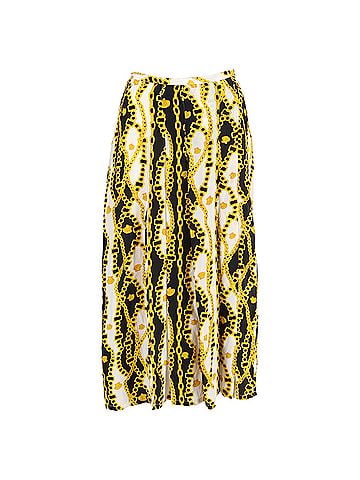 Rixo London Rixo Georgia Skirt In Yellow Silk (view 1)
