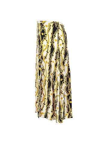 Rixo London Rixo Georgia Skirt In Yellow Silk (view 2)