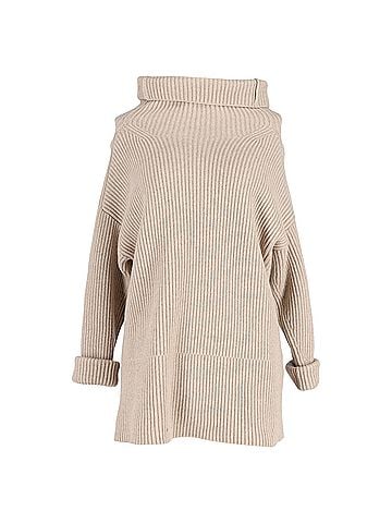 Joseph  Joseph Knitted Oversized Sweater in Brown Wool (view 1)