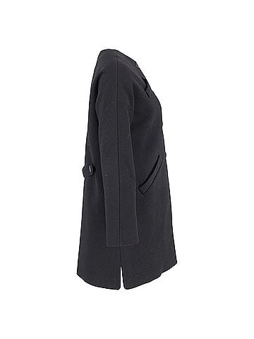 Balenciaga Balenciaga 60s Archive Coat in Black Virgin Wool (view 2)