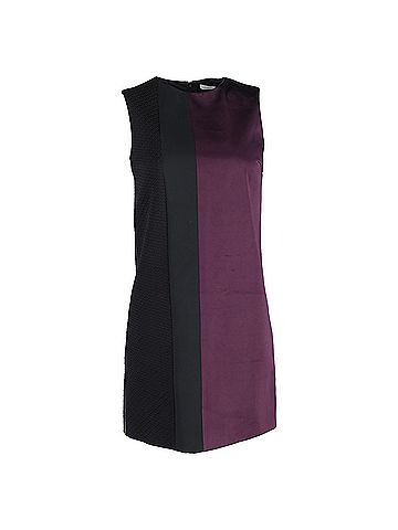 Victoria Beckham  Victoria Beckham Color-Block Mini Sleeveless Dress in Multicolor Polyester  (view 1)