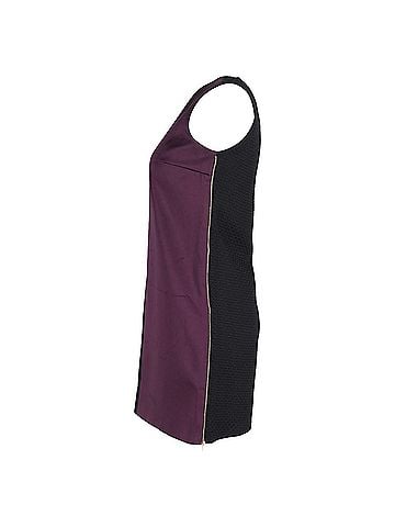 Victoria Beckham  Victoria Beckham Color-Block Mini Sleeveless Dress in Multicolor Polyester  (view 2)