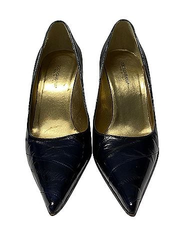 Dolce & Gabbana Dolce & Gabbana Cardinale 60 Pumps in Black Eel Leather (view 2)