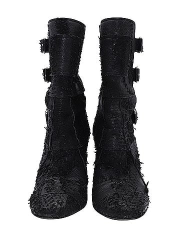 Laurence Dacade Laurence Dacade Merli Ankle Booths in Black Distressed Calfskin Leather (view 2)