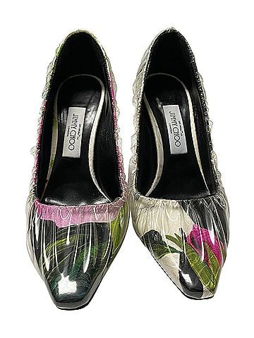 Jimmy Choo Jimmy Choo x Off-white Anne 100 Pumps in Multicolor Fabric (view 2)