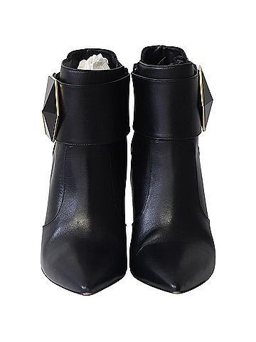 Nicholas Kirkwood Nicholas Kirkwood Hexagon Ankle Boots in Black Leather  (view 2)