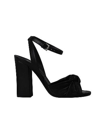Michael Kors Michael Kors Gabrielle Runway Block Heel Sandals in Black Leather (view 1)