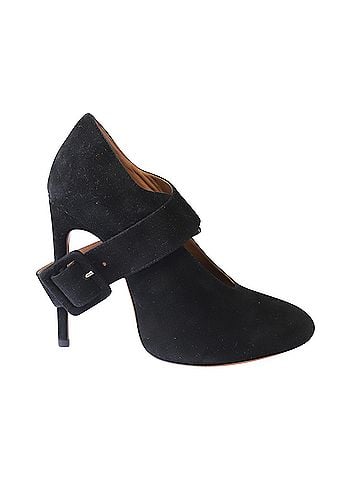 Alaïa Alaia Cross Strap Pumps in Black Suede  (view 1)