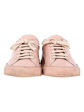 Common Projects Common Projects Original Achilles Low Sneakers in Pink Leather (view 1)