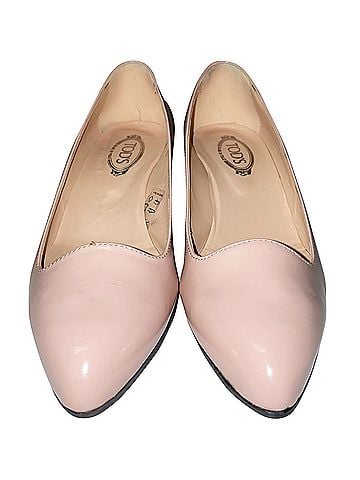 Tod's Tod's Pointed Wedge in Pink Leather (view 2)