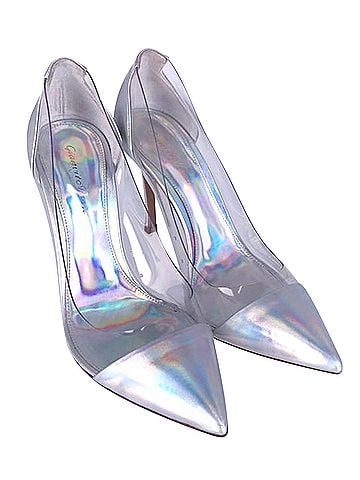 Gianvito Rossi Gianvito Rossi Plexi Laser Pumps in Silver Patent (view 2)