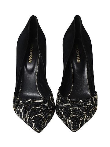 Sergio Rossi Sergio Rossi Animal Print Embedded Pumps in Multicolor Crystal (view 2)
