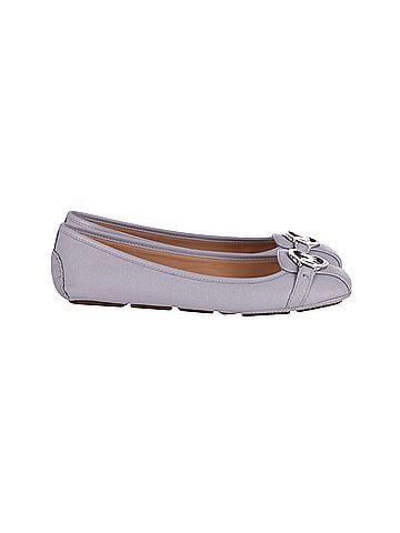 Michael Kors Michael Kors Fulton Moccasin Flats in Pastel Blue Leather (view 1)