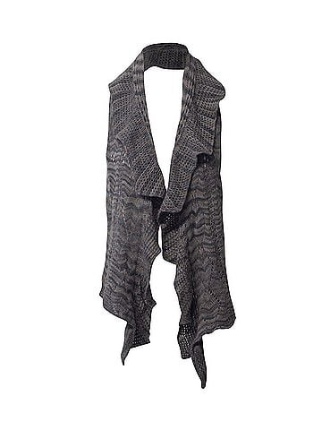 Missoni Missoni Knitted Shawl in Grey Cashmere (view 1)
