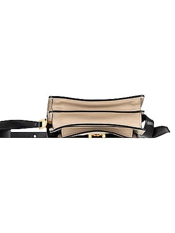 MARNI Marni Trunk Mini Color-Block Shoulder Bag in Beige Leather (view 2)