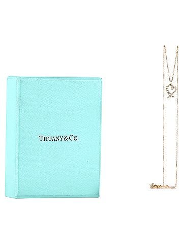 Tiffany & Co. Tiffany & Co. Paloma Picasso Diamond Loving Heart Pendant Necklace in 18K Gold Metal (view 2)