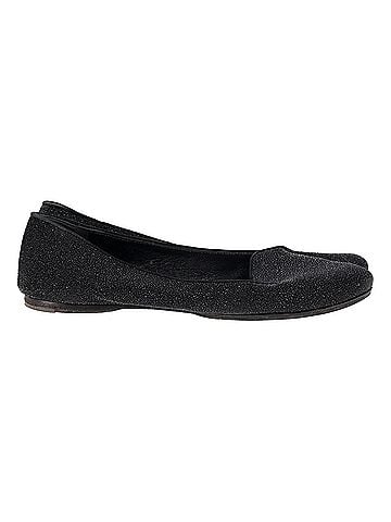 Saint Laurent Saint Laurent Shimmering Flats in Black Glitter  (view 1)