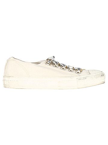 Christian Dior Christian Dior Walk’N’Dior Sneakers in White Cotton Canvas  (view 1)