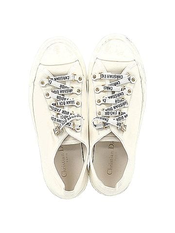 Christian Dior Christian Dior Walk’N’Dior Sneakers in White Cotton Canvas  (view 2)