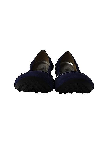 Tod's Tod's Scrunch Ballet Flats in Royal Blue Suede  (view 2)