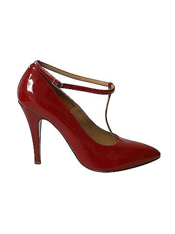 Maison Margiela Maison Martin Margiela Point-Toe with T-Strap in Red Patent Leather (view 1)